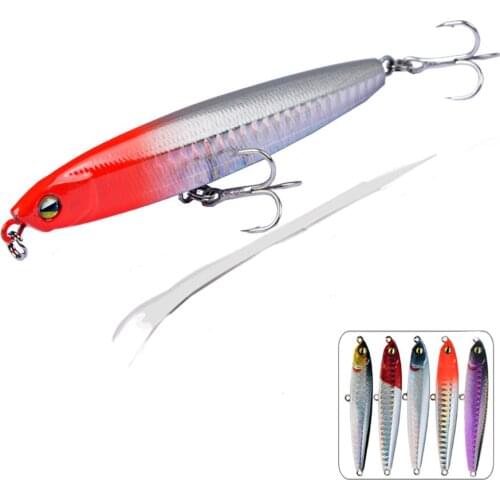 1PCS Sinking Pencil Crankbait Wobbler for Fishing Lures Accessories Saltwater Swimbait Hard Trolling Lure Bass Artificial Bait