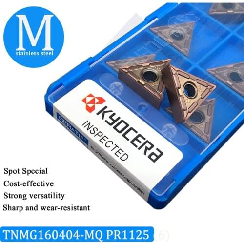 10PCS TNMG160404 MQ PR1125 100% Original High Quality Carbide Inserts For Stainless Steel Machining Turning Tool Lathe Tools