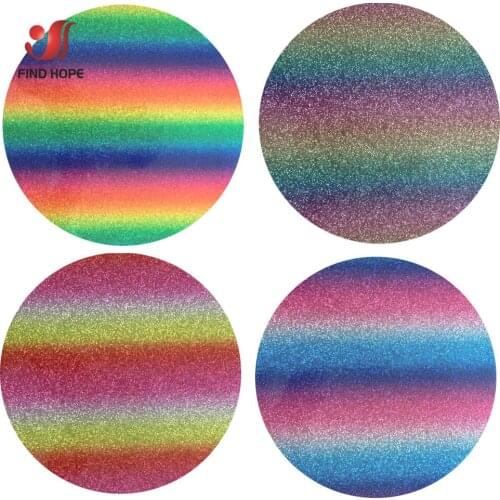 19"x39"Heat Transfer Vinyl HTV Craft Rainbow Glitter Iron-on Tshirt Transfer for Xmas Garment Fabric Decor for Cricut Silhouette