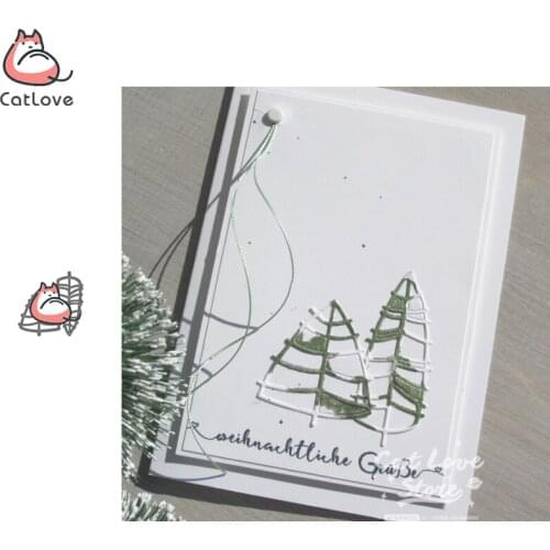 2PCS Leaf Tree Plant Metal Cutting Dies Scrapbooking Stencil Die Cuts Card Making Decorative Craft Embossing New Dies For 2019
