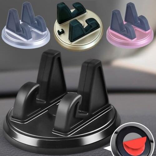 Car Phone Holder 360 Degree Soft Silicone Anti Slip Mat Mobile Phone Mount Stands Support Car GPS Dashboard Bracket Rotate Dash