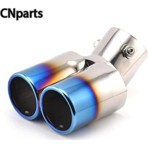 Auto Parts 1pcs Twin Car Exhaust Pipe Muffler For Nissan Versa Honda Fit Ford Focus Suzuki SX4 Chevrolet Cruze Aveo Accessories