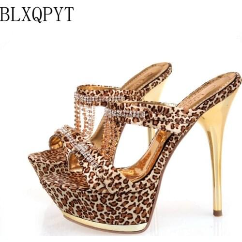 BLXQPYT New Fashion sexy Big Size 33-46 Summer Sandals Style Women Super High heels Slippers party wedding shoes woman 3196-5