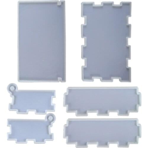 Domino Resin Storage Box Mould Resin Silicone Mold for DIY Epoxy Resin Trinket Holder Home Decoration