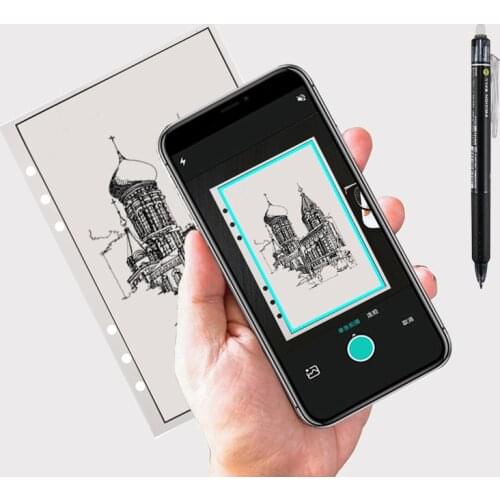 Eco-friendly A5 Rewritable Stone Paper Planner Smart Recycled Wet Erasable Notebook With Pen Attached