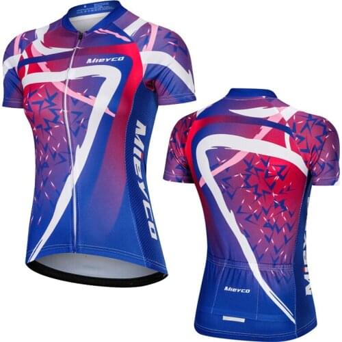 Mieyco Womens Cycling Jersey Short Sleeve For Bicycle Shirts Quick Dry Woman Outfits MTB Bicicleta Sport Top Road Bike Clothing