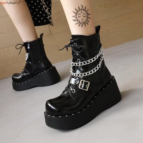 HARTUPEETU Women's Ankle Boots