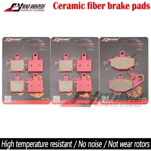 Motorcycle Ceramic Front Rear Brake Pads For Kawasaki Ninja ZX6R ZX-6R ZX600 2007 2008 07 08