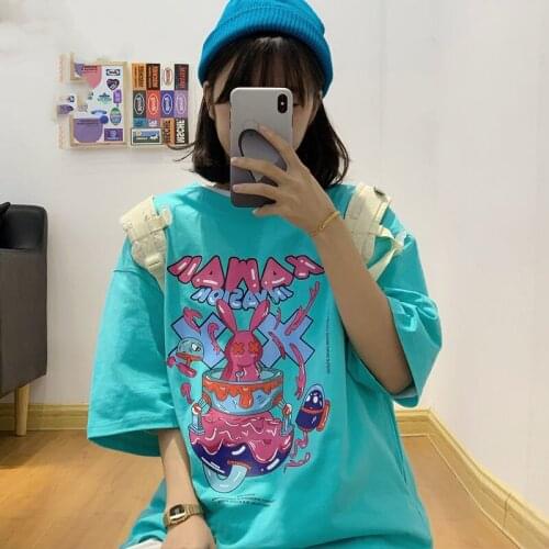 Summer Sexy Tops Print T Shirts Women Punk Pop Harajuku Tshirts Casual Short Sleeves Female Gothic Tee Ladies Tops 2021