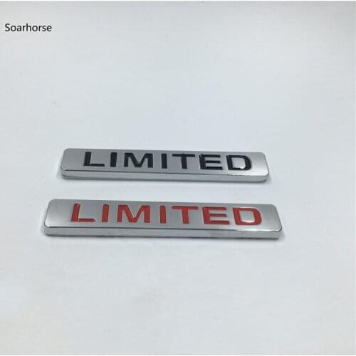 For Jeep Wrangler Compass Metal LIMITED Emblem Badge Logo Sticker Car Body Side Wing Tailgate Decals For Toyota For Audi