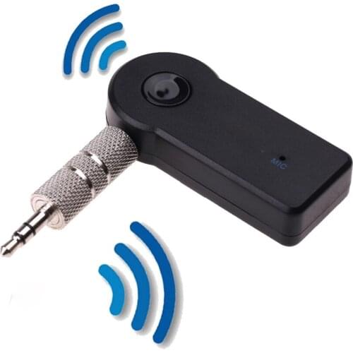 Mini 3.5mm Handfree Bluetooth Car Kit Audio Music Receiver Adapter Auto AUX A2DP with Mic for Phone Speaker Headphone Adapter
