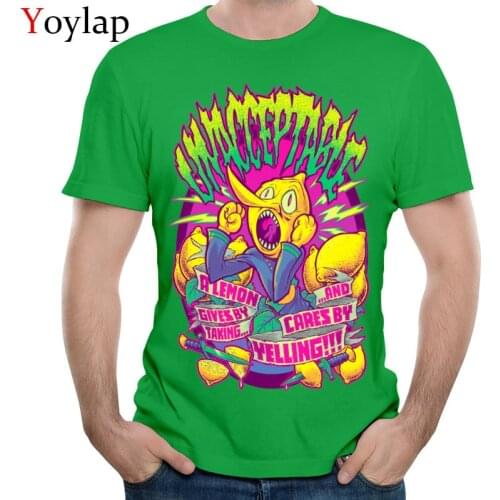 YOYLAP Mens T Shirts Classic Printed Tops Shirts Summer Autumn Cotton Short Sleeve Party LEMONGRAB UNACCEPTABLE Sweatshirts