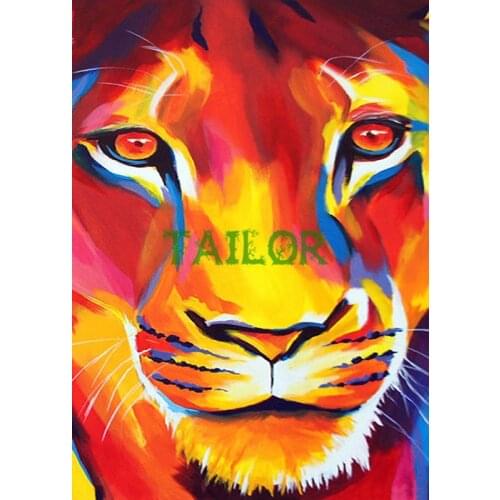 Full square Home Decor Gift Cuadros 5D diamond painting haft diamentowy Cross stitch set tools animal Mosaic art lion colour 66