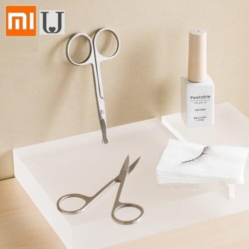 Youpin jordanjudy Eyebrow trimmer Stainless steel beauty household scissors Trim eyebrows eyelashes nose hair Makeup Tools