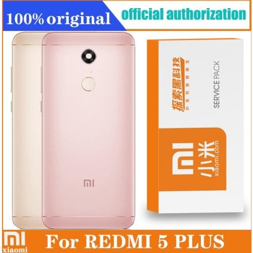 Original Housing For Xiaomi Redmi 5Plus 5 plus Battery Back Cover Mobile Phone Cover Replacement Parts Case