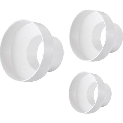 Ventilation Pipe Reducer Adapter Pipe Air Duct Adapter Pipe Connector for Inline Ventilation System