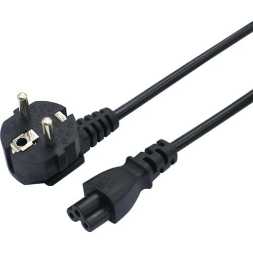 Portable 3 Prong 1.5M EU Plug Power Cable for Dell for Lenovo for ASUS for HP for ACER for TV LCD LED Adapter Laptop Desktop PC