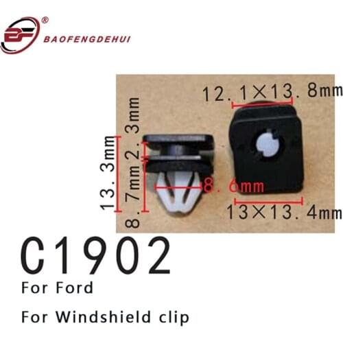 Professional Car Buckle Windshield Clip For Ford Auto Panel Clamps