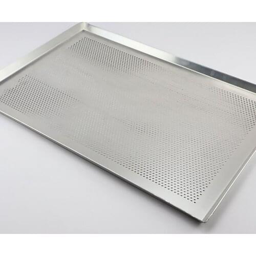 Rectangular Perforated Baking Tray Aluminum Alloy Versatile Baking Sheet Pan Large Capacity for Kitchen Roasting Bread Pizza