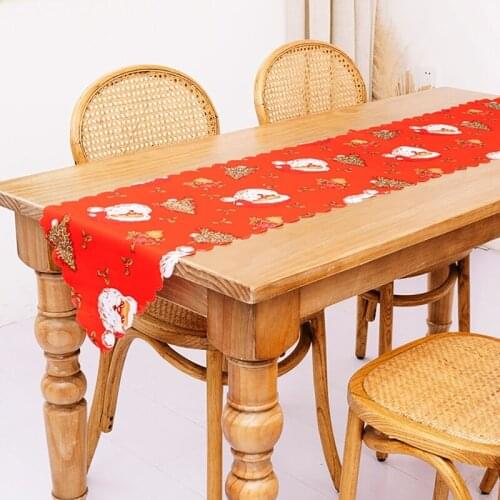 Christmas Table Runner - Machine Washable, Printed Kitchen Table Runner For Dinner Parties And Holidays