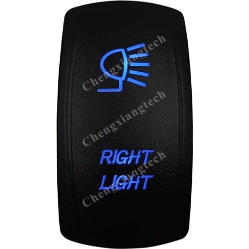 Right Light Backup Lights Car Boat Blue Led Lasor 5 Pin Rocker Toggle Switch On Off 12v 24v Marine Grade for Carling Arb Narva 4