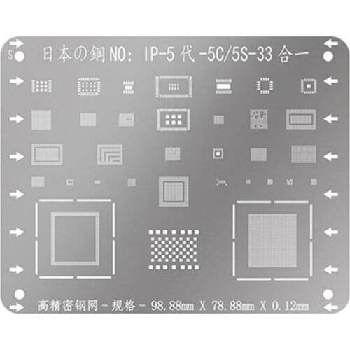 WL BGA Reballing Stencil NAND Baseband IC Kit Motherboard Positioning Mold for IPhone 6 7 8 X XS MAX 11soldering Stencils