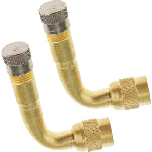 4 Pieces Valve Extenders 90 Degree 135 Degree Tire Stem Extension Angle Wheel Adapter for Car Motorcycle Bike Truck