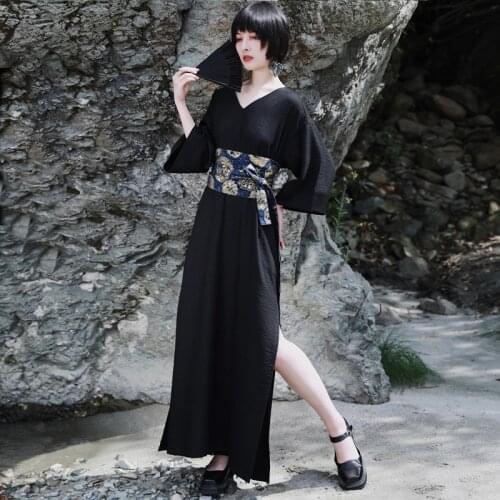 Japanese Traditional Kimonos Yukata Women Costume Dresses Kimono Dress Female Japanese Yukata Kimono Obi Japanese Cosplay 10767