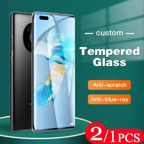 2/1Pcs for Huawei mate 40 RS 30 20 pro plus phone screen protector P40 P30 P20 lite E Tempered glass 40E 30E 20X protective film