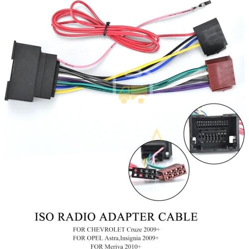 12-031 ISO standard Wiring HARNESS Car Radio Adapter for CHEVROLET 2009+ For OPEL 2009