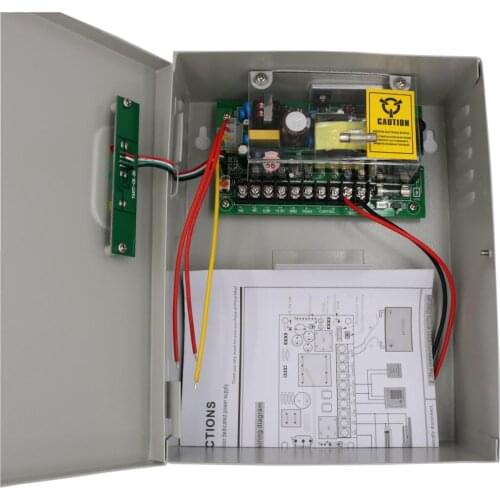 DC12V 5A Delay Power Supply Backup Battery Interface for Door Access Control