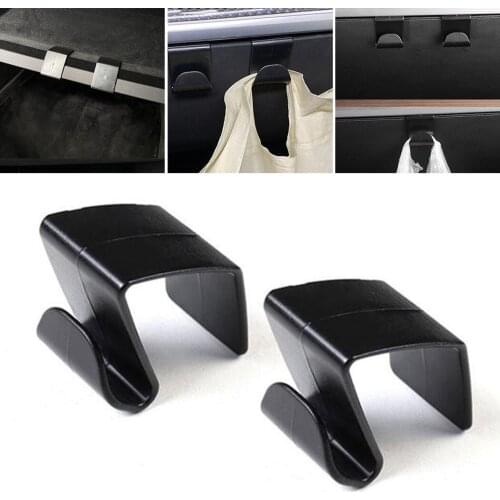 2Pcs Auto Glove Box Hooks Push-in Installation For Bag USB Cable Storage Organizer Key Hanger Accessories For Tesla Model 3 Y