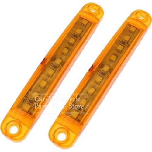 2x Amber 9LED Bus Truck Trailer Truck 24V LED Lights Side Marker Light Waterproof LED Light Tail Indicator Parking Light