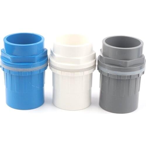 2pcs New Design I.D 50mm Fish Tank PVC Water Connectors Plumbing Drainage Connector Lengthened Aquarium Overflow Pipe Joint