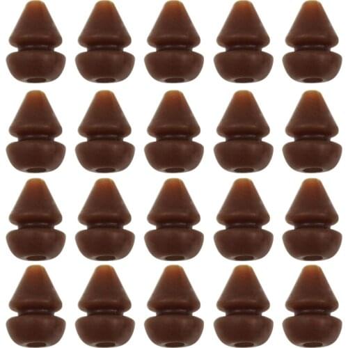 20pcs Plastic Fishing Bait Stopper Beads Carp Fishing Tackle Bait Stops Rig Sinking Artificial Bait Fishing Tools