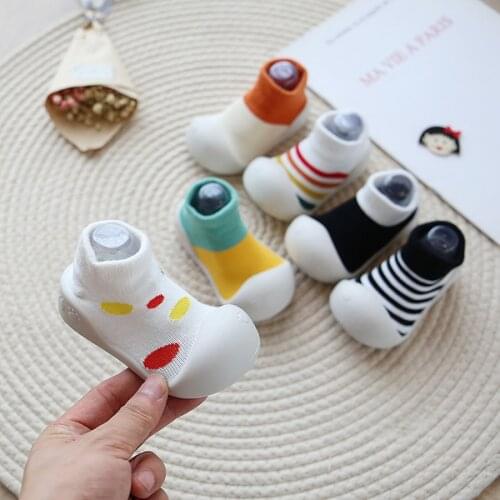 2021 Trendy Toddler Girl Boy Cute Shoes Newborn Non Slip Baby Casual Socks Shoes Calcetines Antideslizante Bebe Recien Nacido