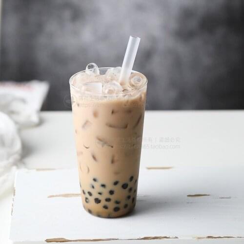 2021 New Design 650ml Large Capacity Glass Water Cup Milk Tea Glass Borosilicate Glass Cold American Coffee Tea Cup