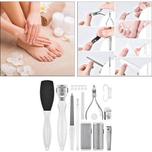 22 in 1 Professional Pedicure Tools Sets, Foot Care Kit Stainless Steel Foot Rasp Dead Skin Remover Pedicure Kit for Men Women