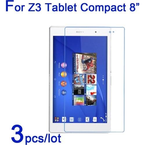 3pcs/lot for sony Xperia Z3 Tablet Compact 8.0 SGP621 Screen Protectors Soft ultra Clear/matte/Nano Guard Cover Film(not glass)