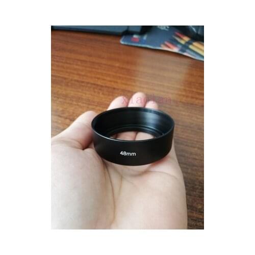 48mm Aluminum Alloy Lens Hood Tilted Vented shade for Cannon Canonet QL17 GIII fixed-focus 35 50mm lens Camera Accessory
