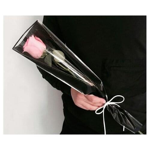 50pcs Large Size Single Rose Flower Bouquet Packaging Paper Florist Supplies Gift Wrapping Paper Handmade Material Decor