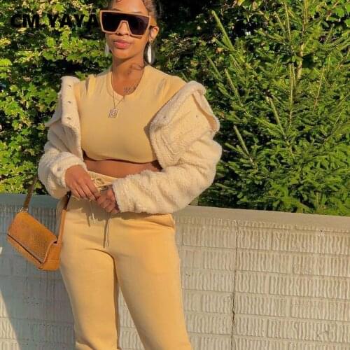 CM.YAYA Women's Fleece Jackets