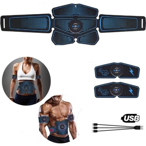 EMS Muscle Electro Stimulator Gym Electrostimulator Abdominal Electric Massager Training Apparatus Fitness Machine Building Body