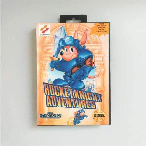 Rocket Knight Adventures - USA Cover With Retail Box 16 Bit MD Game Card for Sega Megadrive Genesis Video Game Console