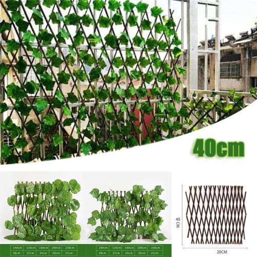 40cm Extension Type Garden Buildings Fence Artificial Green Leaf Branch Net Wood
