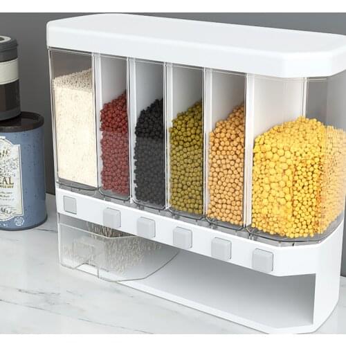 Kitchen organizer storage 12kg household rice bucket, moisture-proof and insect-proof storage classification box food box