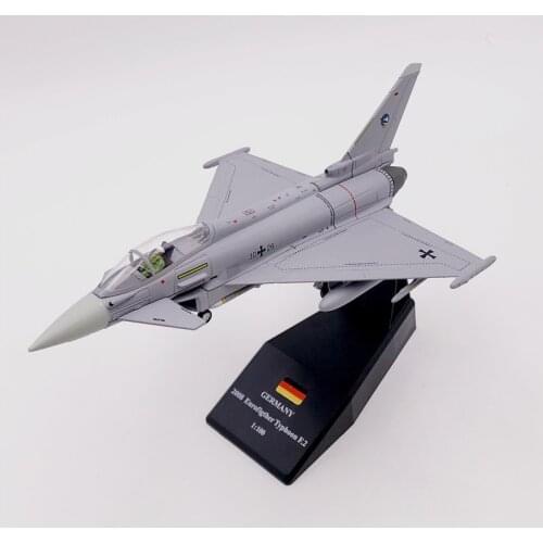 1/100 scale Military Model Toy EF-2000 Oman Eurofighter Typhoon Fighter USA Army Air Force Diecast Metal Plane Model Toy