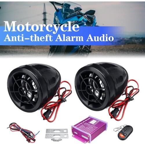 Motorcycle Electric Vehicle Anti-theft Alarm Waterproof Host Button Million Sound Mp3 Music Amplifier Home Small Sound Radio