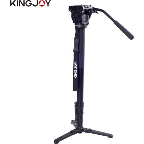 KINGJOY Official MP4008+VT-3510 Professional Monopod Dslr For All Models Camera Tripod Stand Para Movil Flexible Stativ SLR DSLR