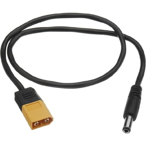 Drop Ship XT60 Male Bullet Connector To Male DC DC5525 Power Cable 5.5x2.5mm Adaptor For TS100 Electronic Soldering Iron